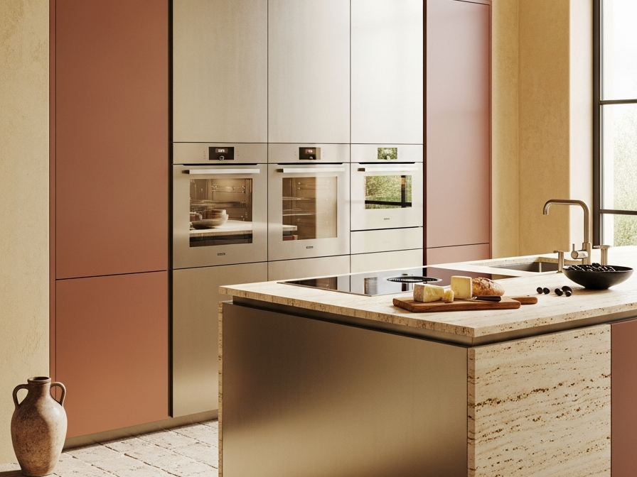 Fadior Abyss Kitchen Suite — 304 stainless steel kitchen system, front view
