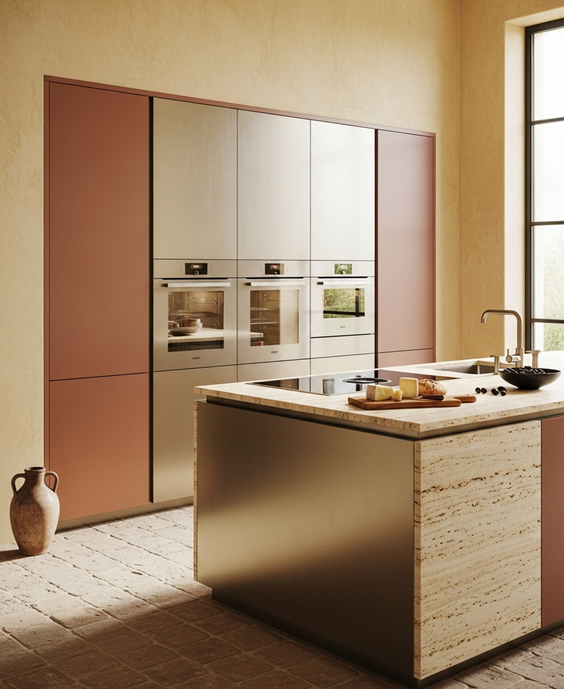 Fadior Abyss Kitchen Suite — 304 stainless steel kitchen system, front view