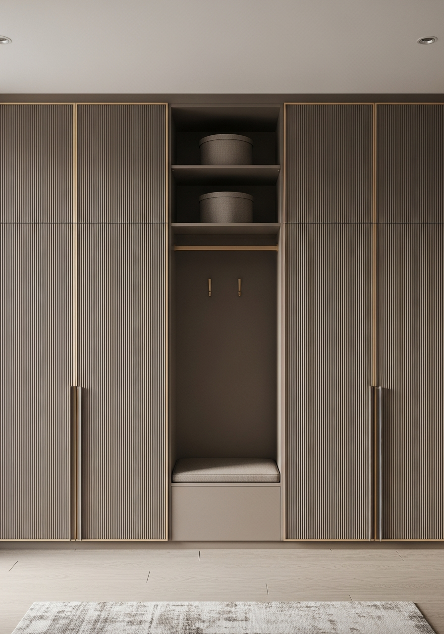 Fadior Archetype Entryway Suite — interior room context showing cabinet integration