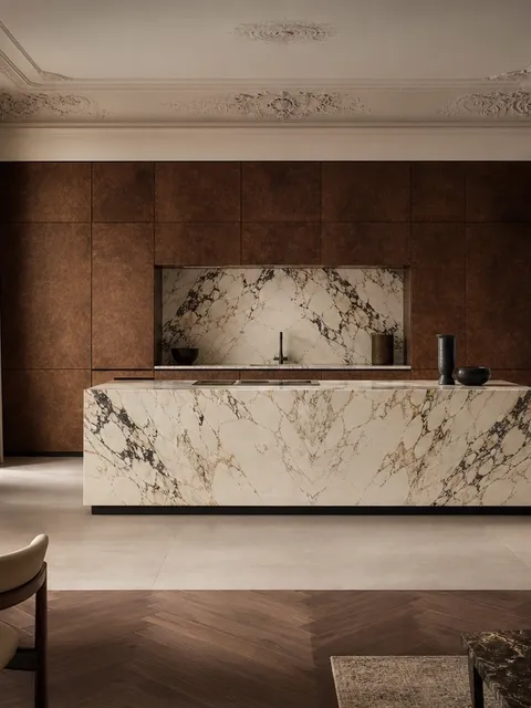 Suite de Cocina Meridian con Umbral de Isla Rebajado
