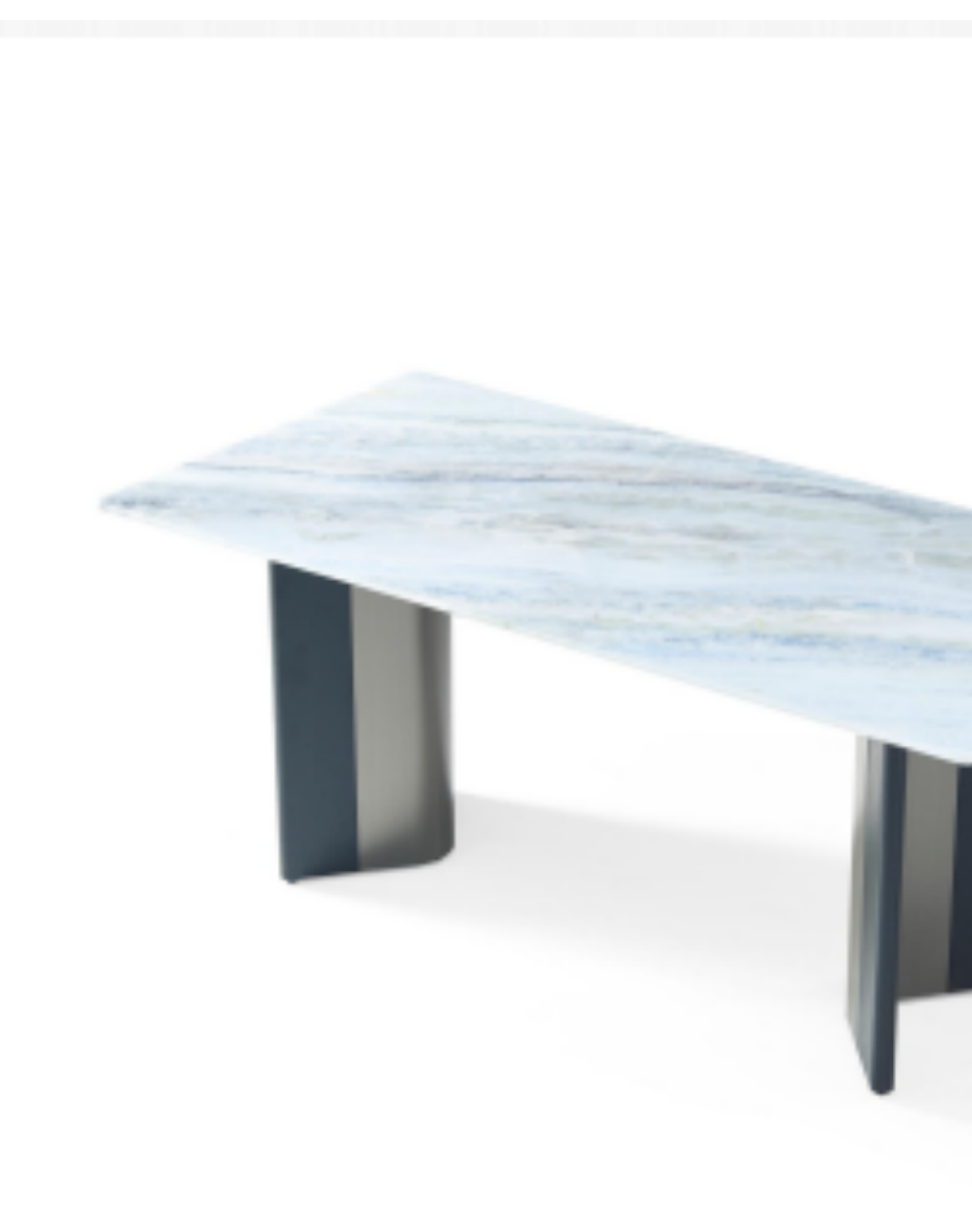 Stone-Top Marble Dining Table 160x80 product photo for FADIOR HOME shop