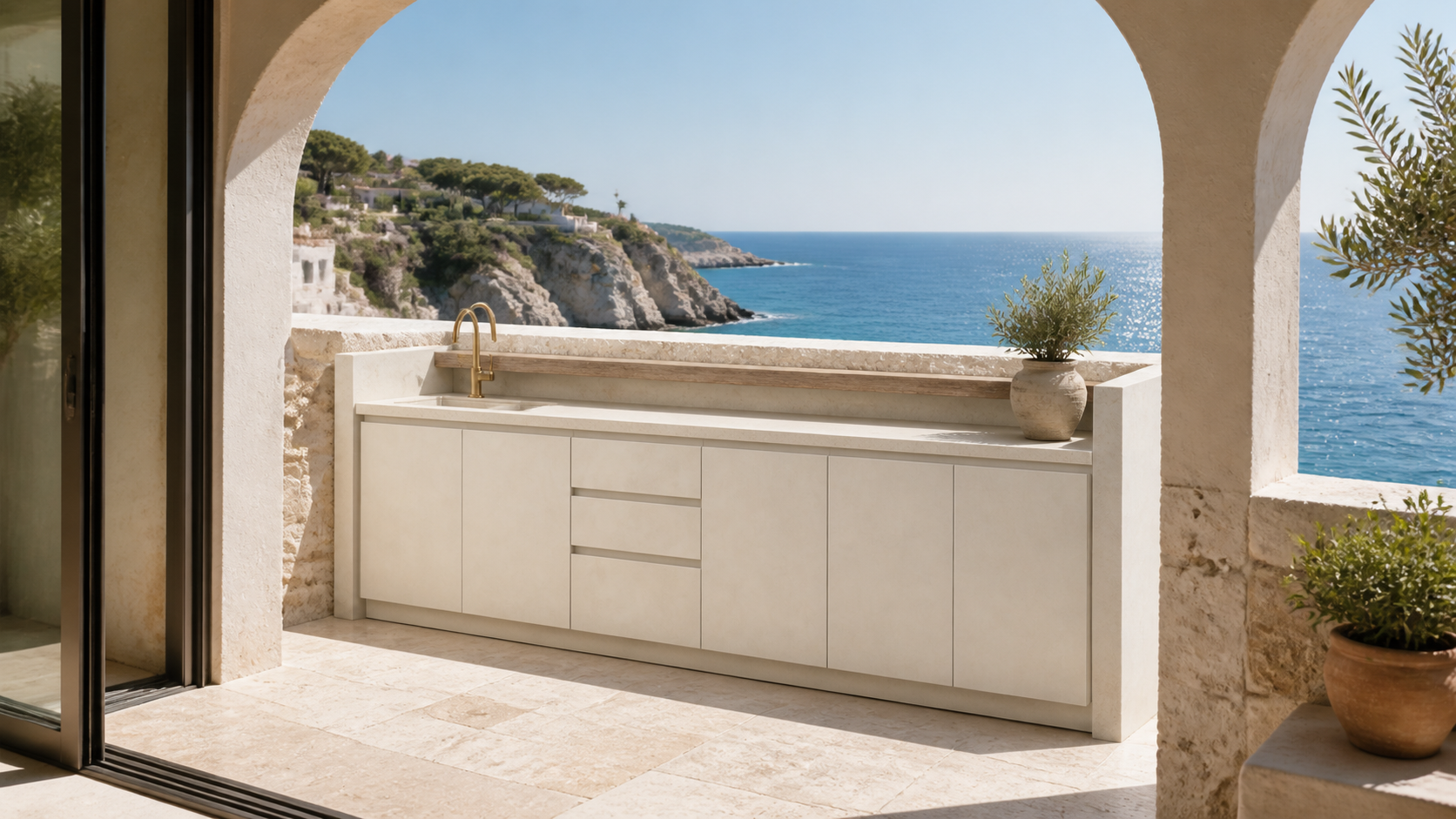 Fadior Cannes Balcony Suite with Tide Sink Landing — lifestyle setting with natural light and residential styling