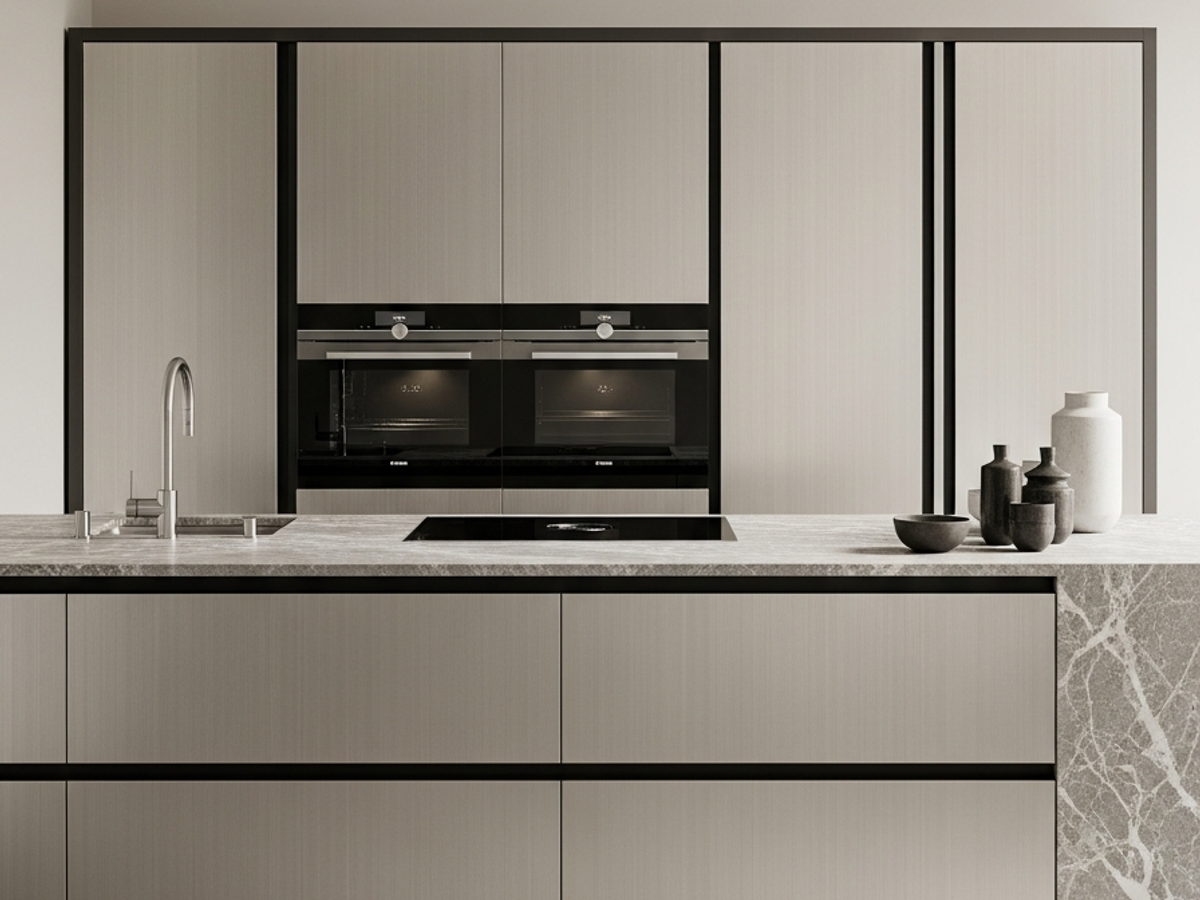 Fadior Abyss Kitchen Suite — 304 stainless steel kitchen system, front view