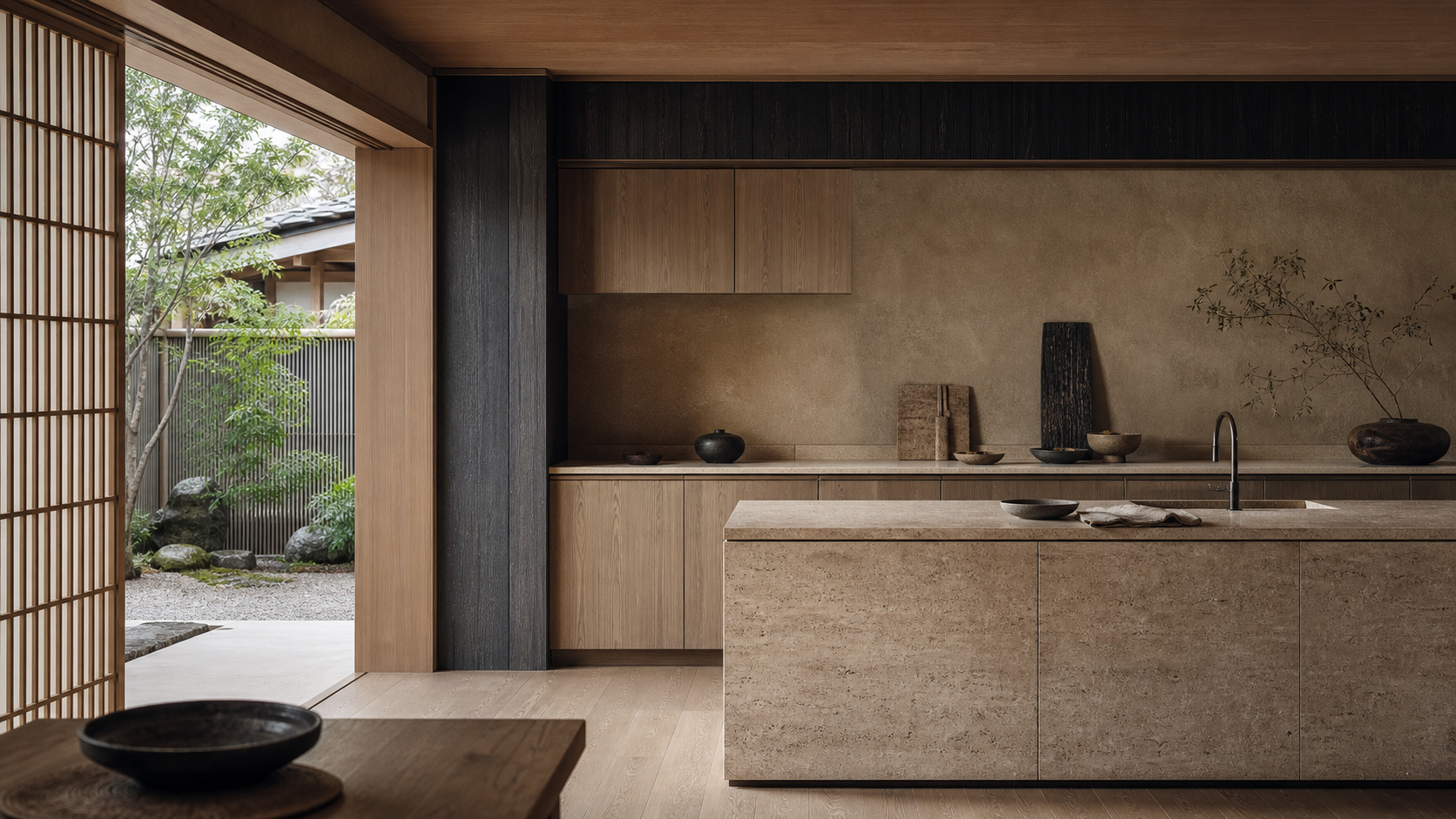 Fadior Forge Kitchen Suite with Stone Vein Prep Gallery — lifestyle setting with natural light and residential styling