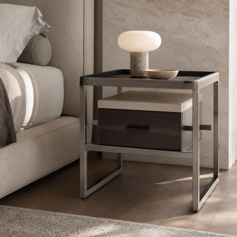 Nightstand (NS-004) styled in a FADIOR HOME interior setting