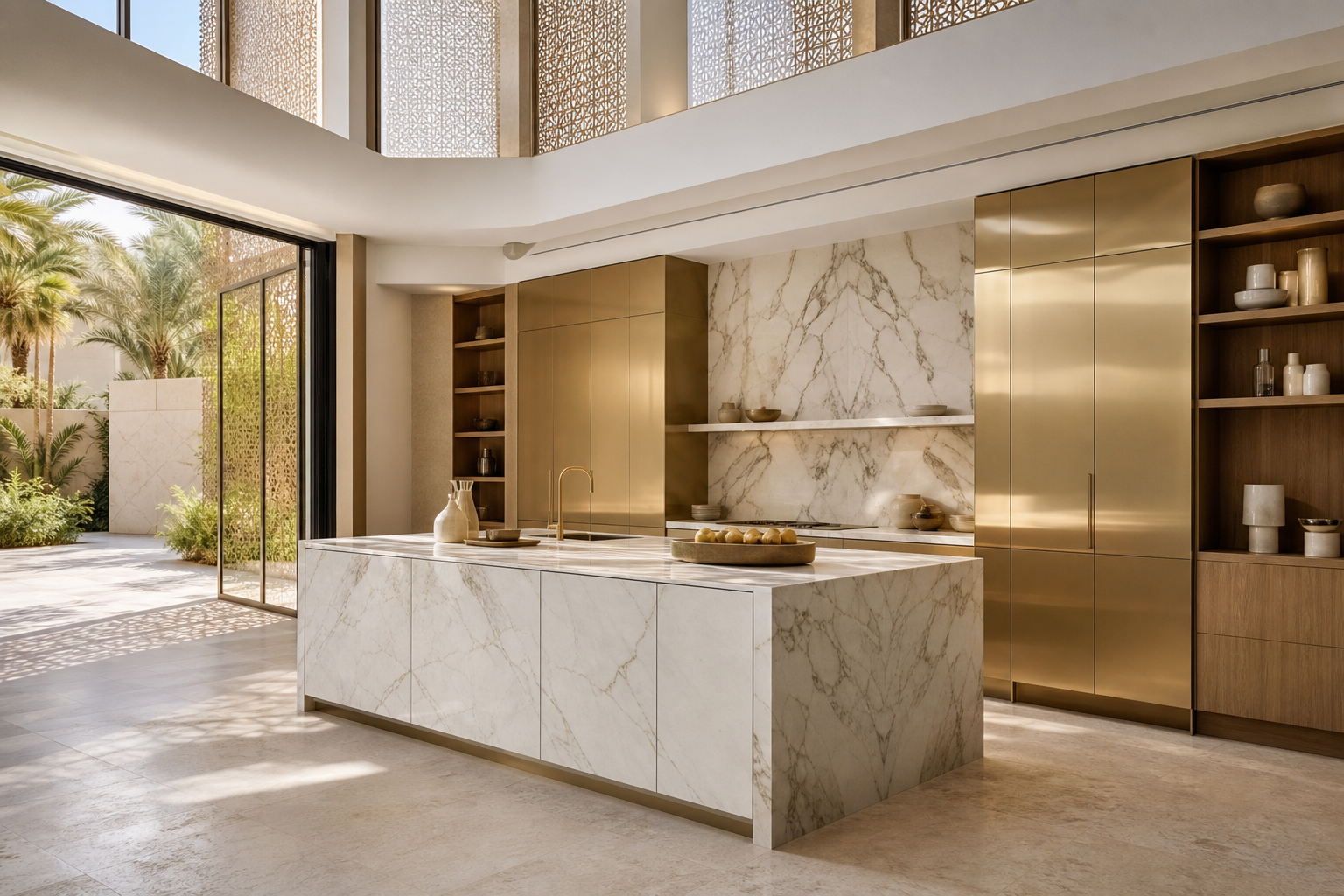 Fadior Meridian Kitchen Suite with Morning Prep Atrium — lifestyle setting with natural light and residential styling