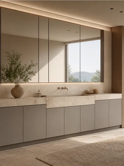Suite de Baño y Tocador Verve con Tocador Arquitectónico de Spa