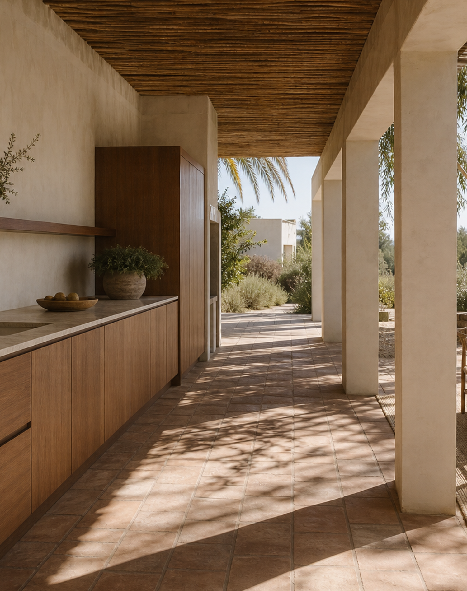 Fadior Atelier Kitchen Suite with Ipe Courtyard Breakfast Wall — interior room context showing cabinet integration
