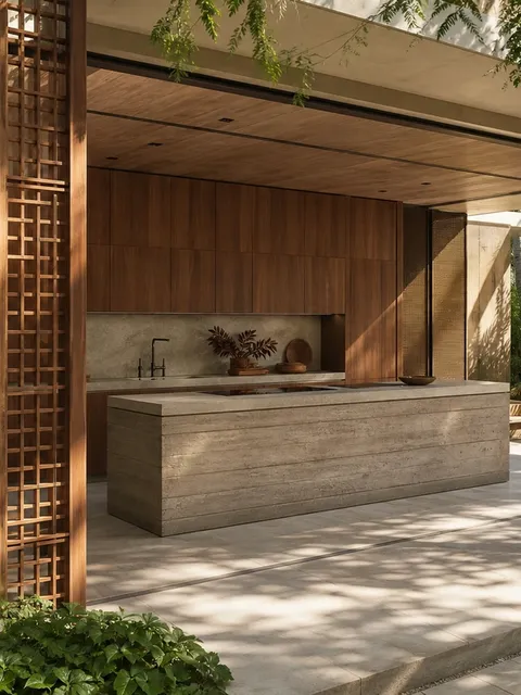 Fadior Dream Home Kitchen Suite with Sunlit Prep Courtyard — 304 stainless steel kitchen system, front view