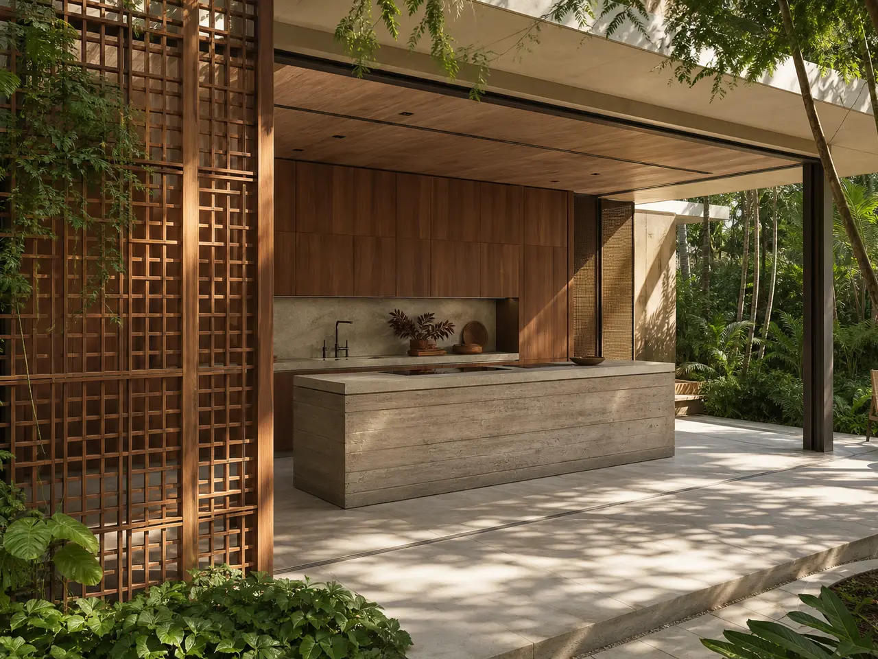 Fadior Dream Home Kitchen Suite with Sunlit Prep Courtyard — 304 stainless steel kitchen system, front view