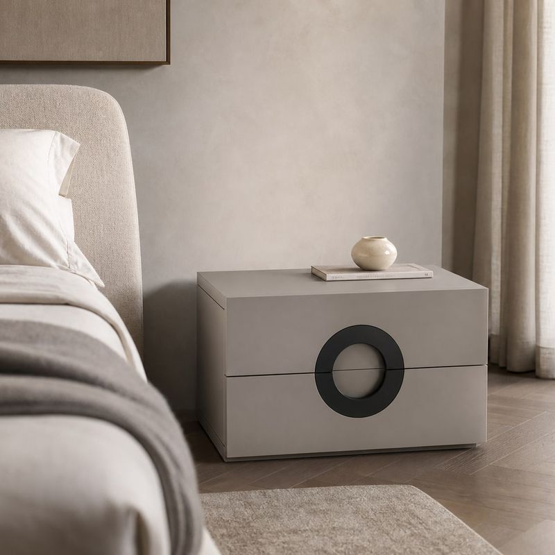 Nightstand (NS-005) styled in a FADIOR HOME interior setting