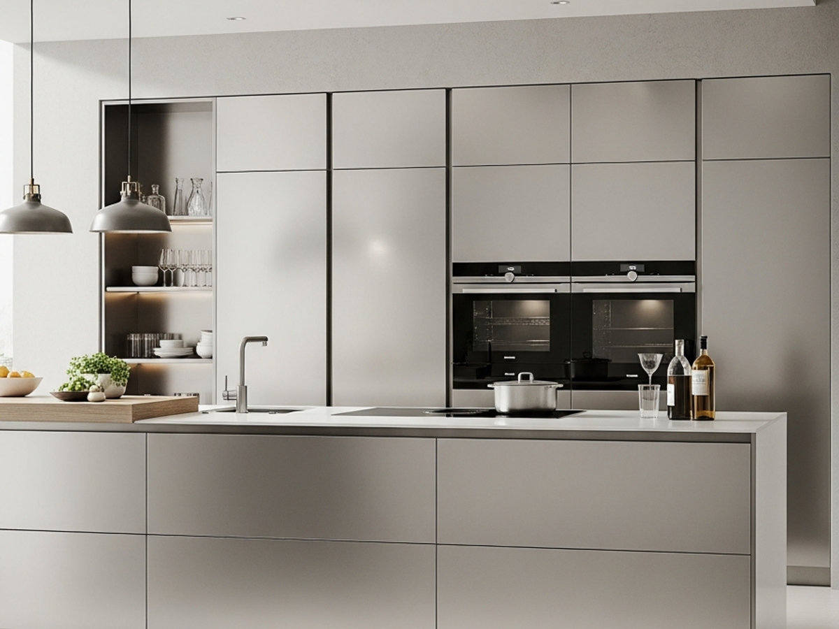 Fadior Abyss Kitchen Suite — 304 stainless steel kitchen system, front view