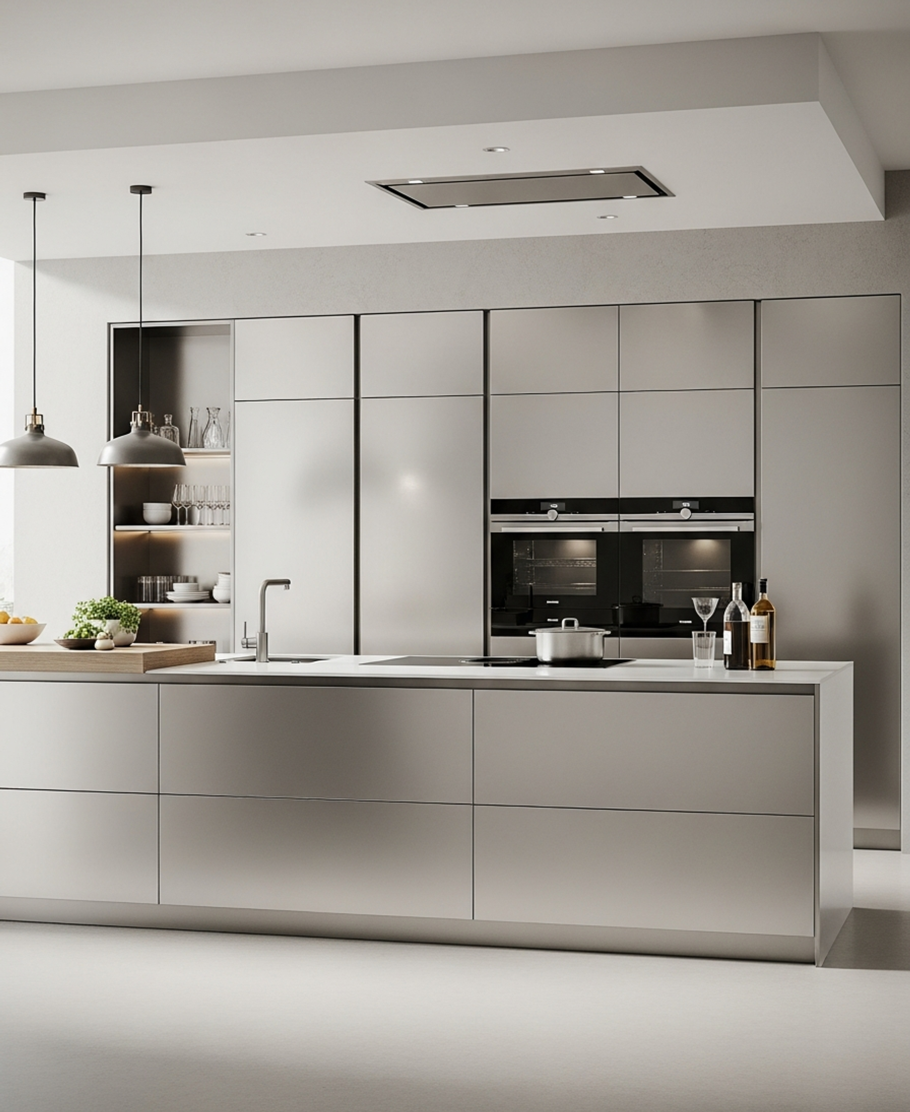 Fadior Abyss Kitchen Suite — 304 stainless steel kitchen system, front view