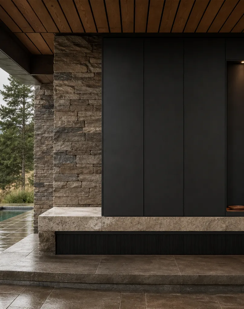Fadior Ecliptic Entryway Suite with Reeded Shoe Plinth Gallery — interior room context showing cabinet integration