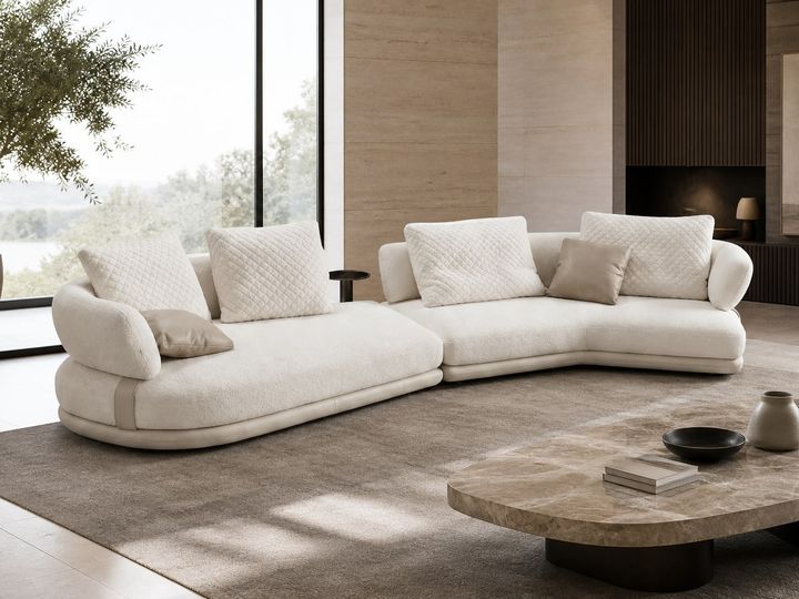 Modern Sofa styled in a FADIOR HOME interior setting