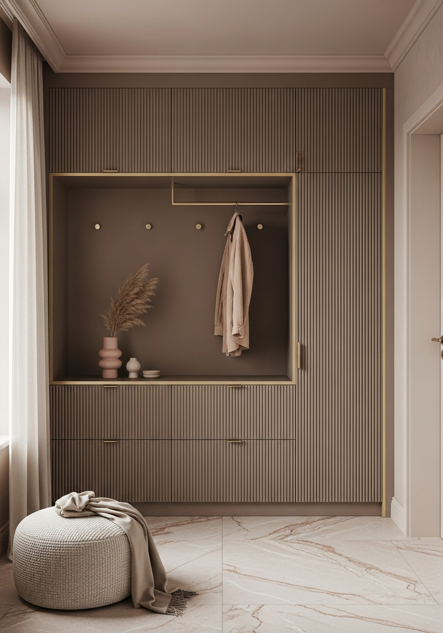 Fadior Archetype Shoe Wardrobe — interior room context showing cabinet integration