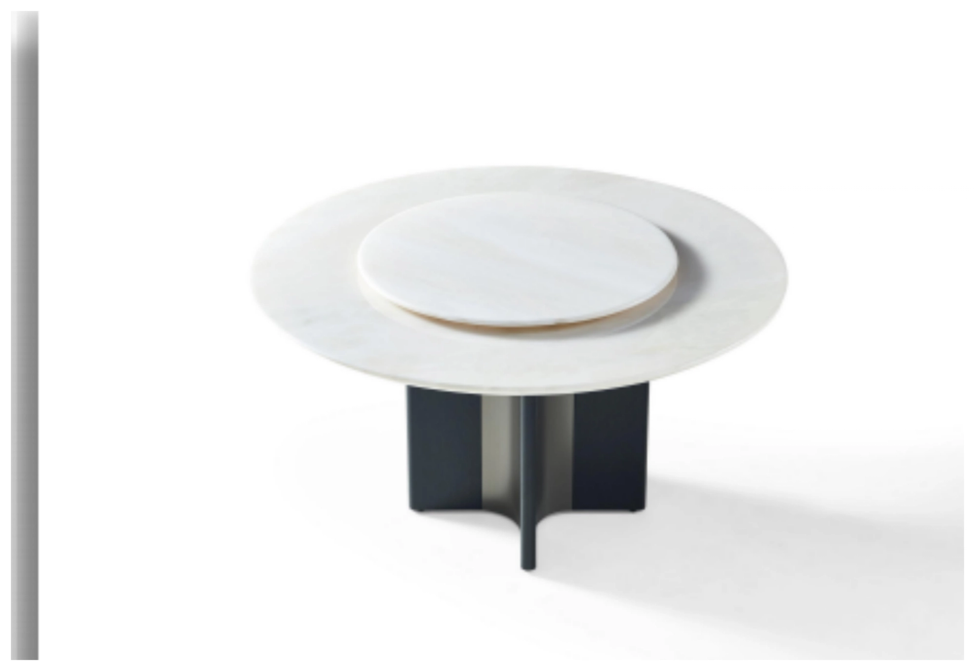 Mesa de comedor de mármol con sobre de piedra vista del producto