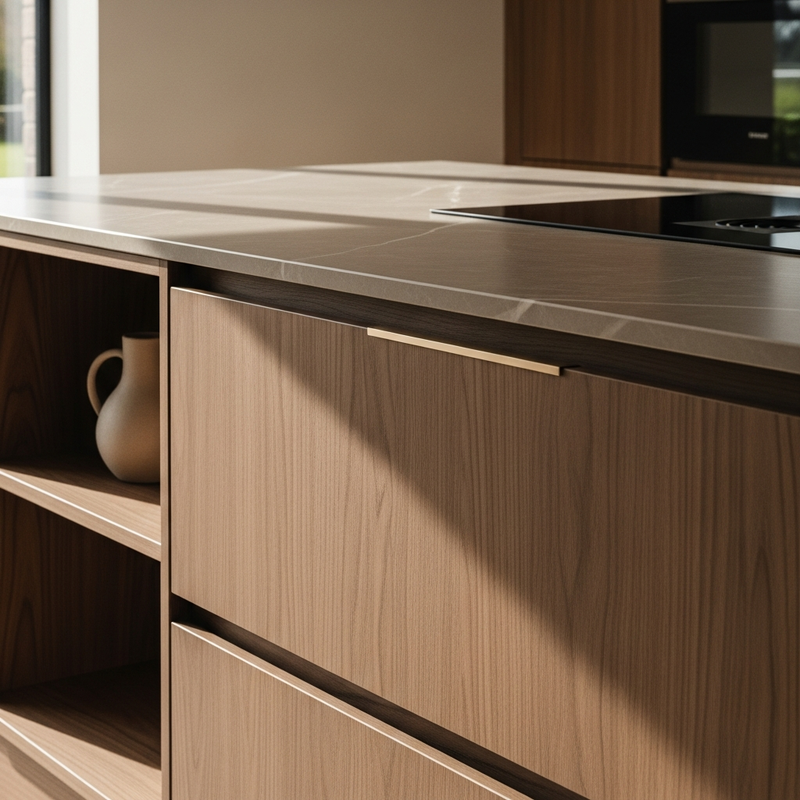 Minimalist Apartment Stainless Steel Kitchen: The Quiet Luxury of Seamless Steel gallery image 1