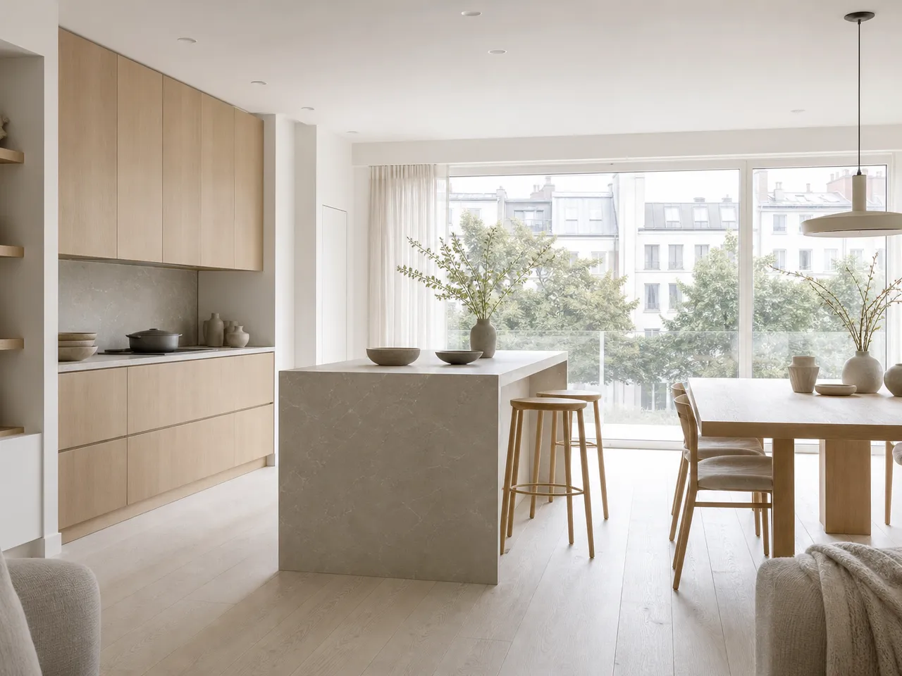 Planificación de Materiales Luminosos para la Cocina — editorial de Fadior sobre mobiliario en acero inoxidable 304