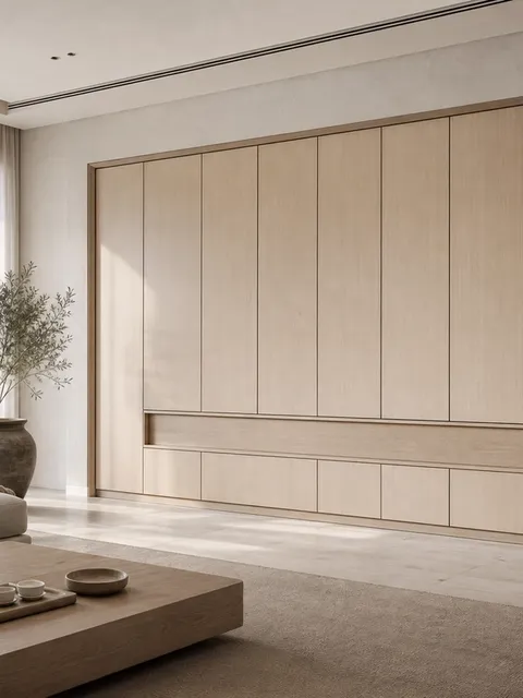 Suite de Sala de Estar Silvan con Pared de Salón de Té Empotrada