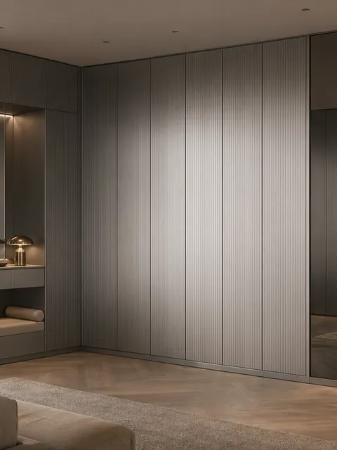 Suite de Armario Brera con Espina de Cristal Bronce