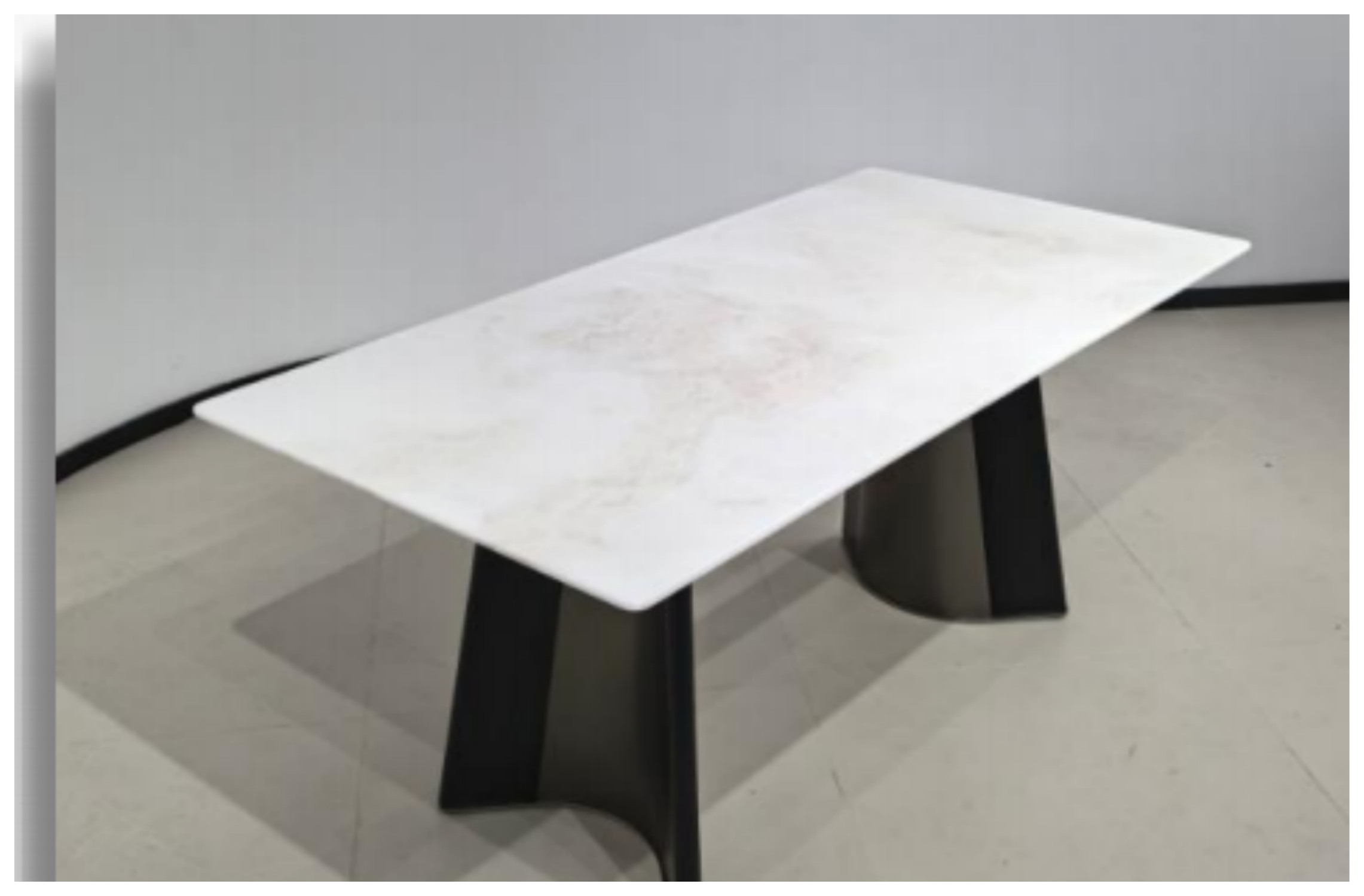 Stone-Top Marble Dining Table 140x80 product photo for FADIOR HOME shop