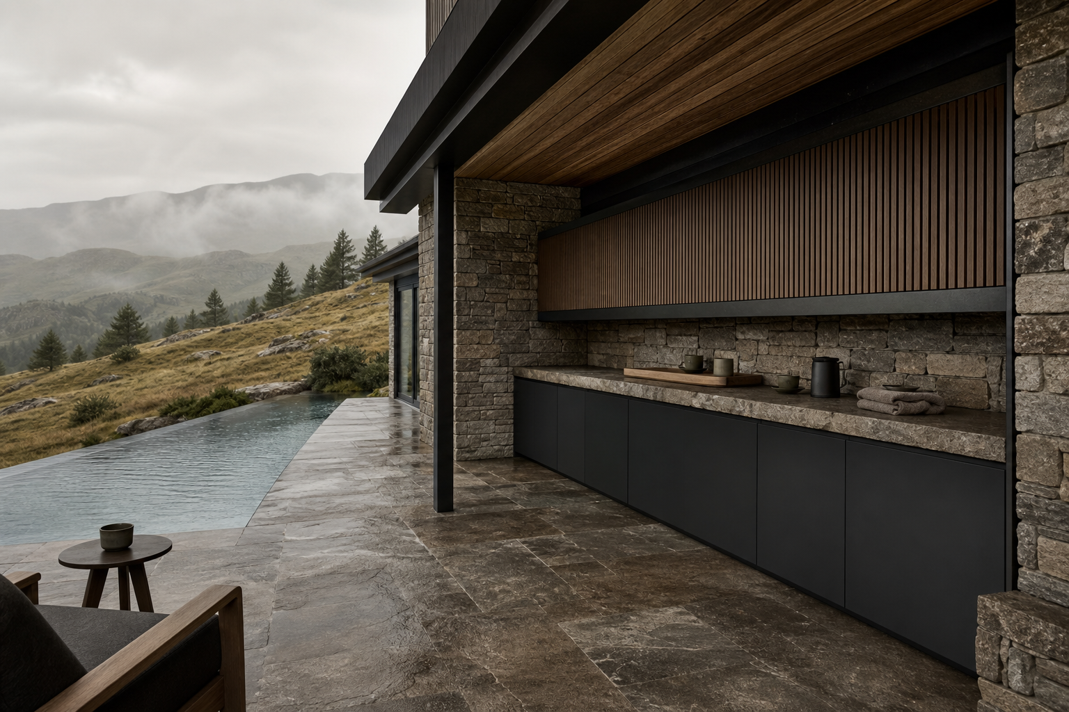 Suite de Balcón Dusk con Consola de Bandeja Luminosa estudio de adaptación