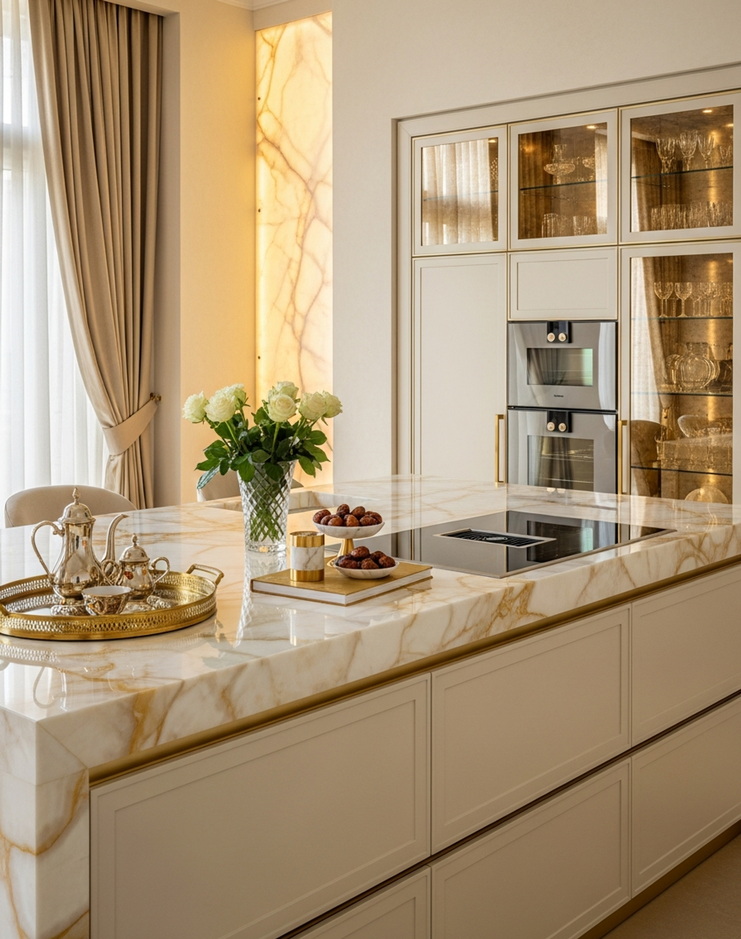 Fadior Abyss Golden Mirage Island — interior room context showing cabinet integration