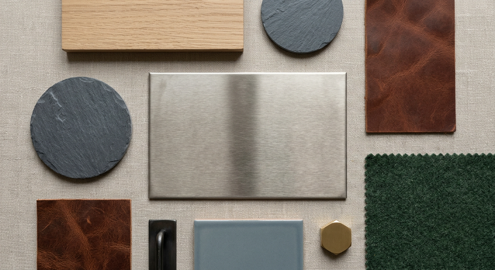 201 Stainless Steel (Competitor Reference) material palette with complementary finishes