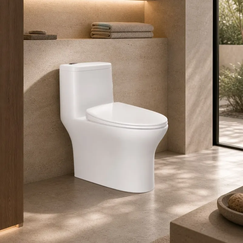 Round-Tank Siphonic One-Piece Toilet