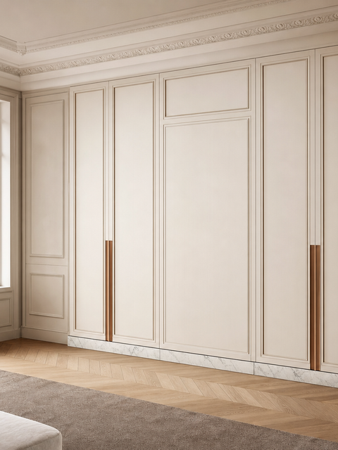 Fadior Onyx Wardrobe Suite with Silent Care Appliance Bay — 304 stainless steel wardrobe system, front view