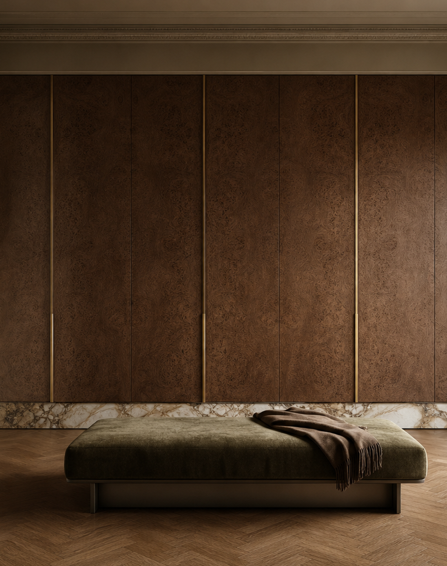 Fadior Canopy Rationalist Dressing Gallery Wardrobe — interior room context showing cabinet integration