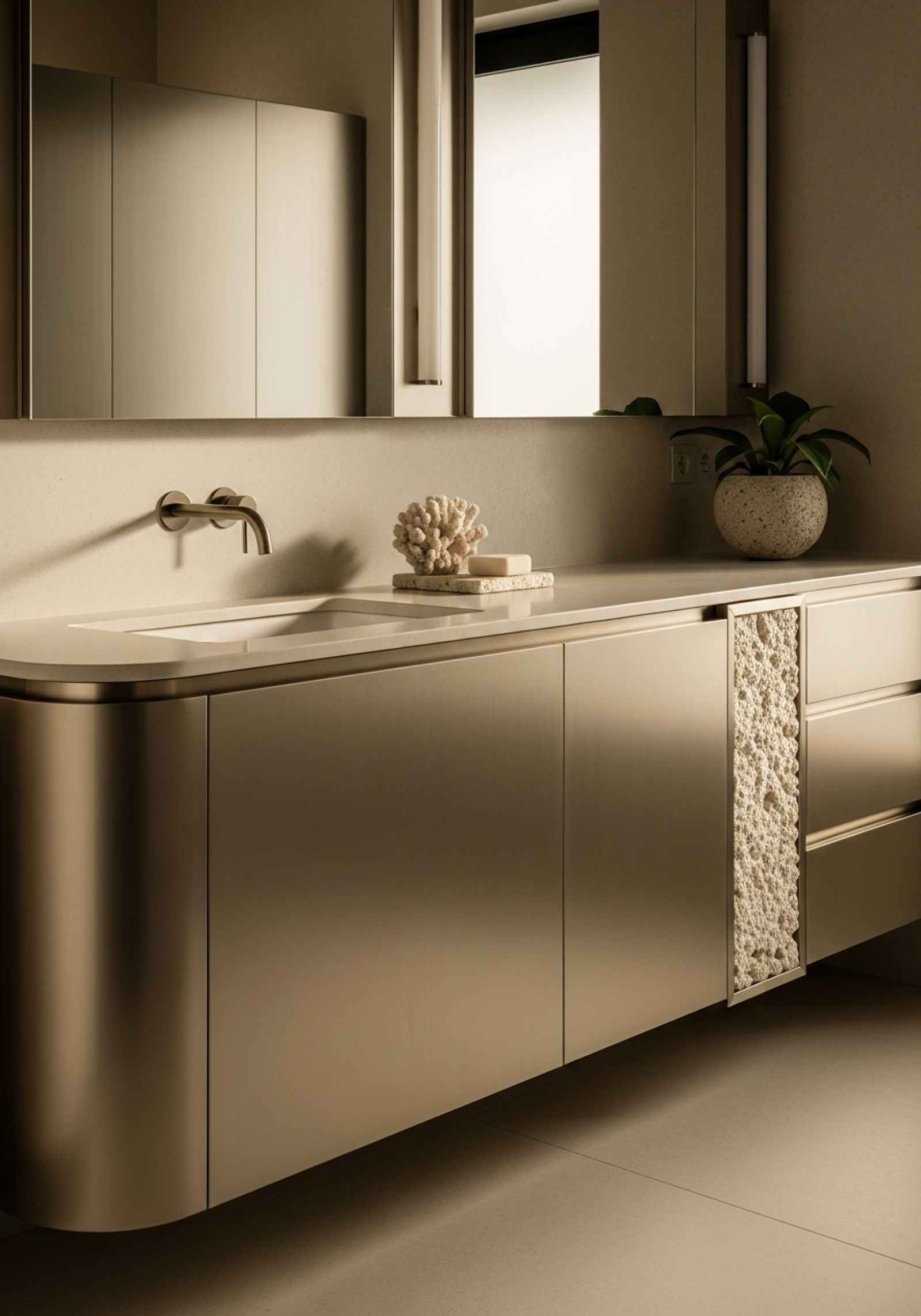 Fadior Maldives Overwater Resort — hotel bathroom with premium vanity