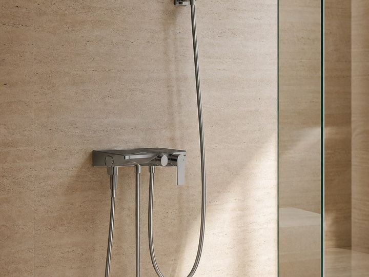 Shower Faucet System styled in a FADIOR HOME interior setting