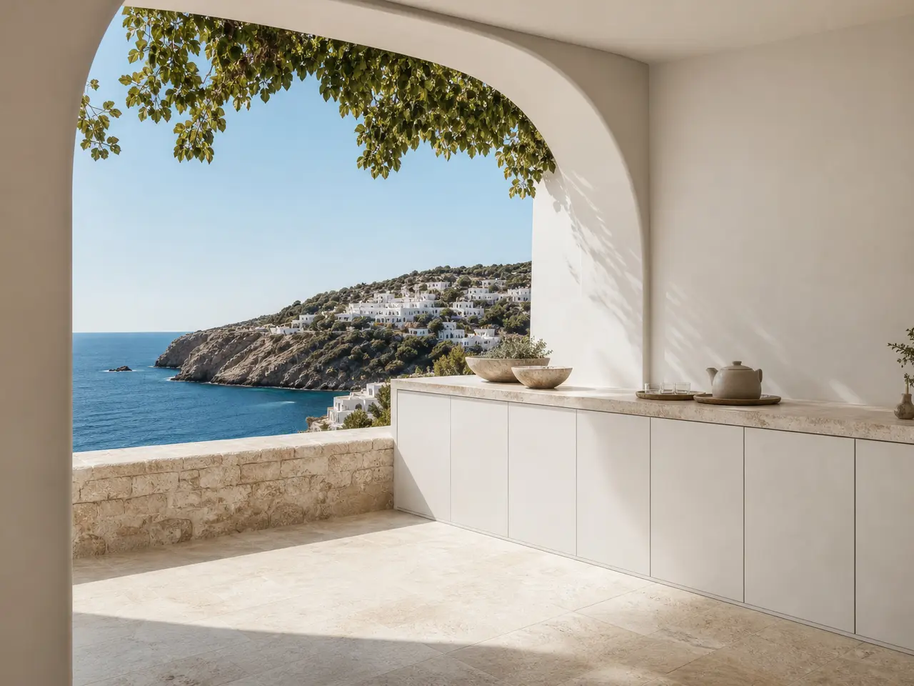 Fadior Dusk Balcony Suite with Moonlit Tea Ledge - 304 stainless steel balcony cabinetry for humidity, laundry overflow, utility storage, and semi-outdoor residential use