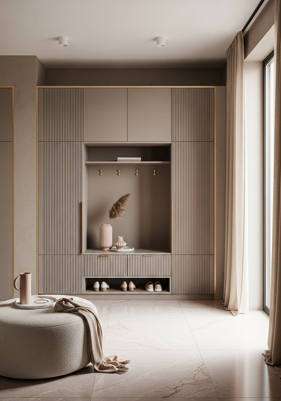 Fadior Savile Entryway Suite — interior room context showing cabinet integration