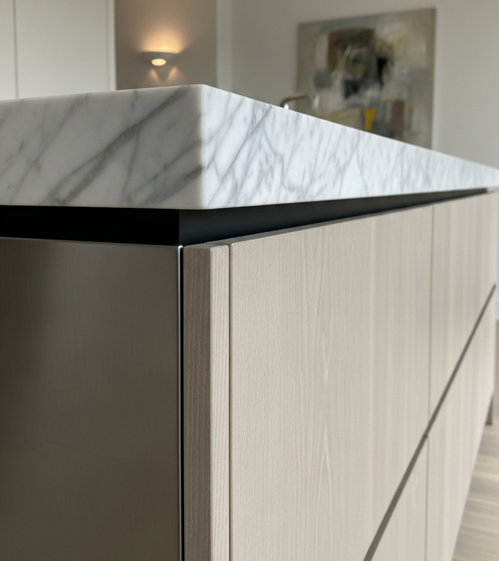 Fadior Abyss Kitchen Suite — close-up of stainless steel finish and hardware detail