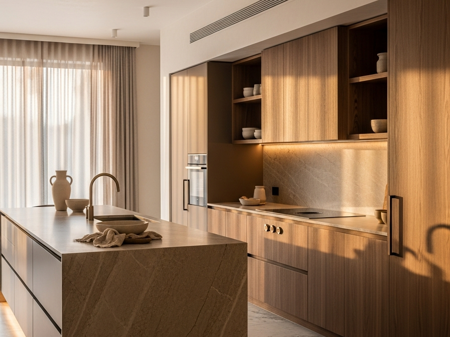 Renovation vs New Build Kitchen Cabinets: The Stainless Steel Specification Guide — 304 stainless steel cabinetry editorial by Fadior