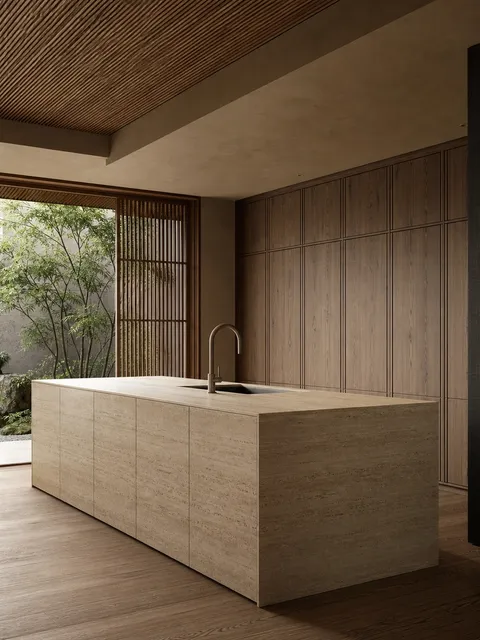 Suite de cocina Solace con isla de enjuague Monsoon