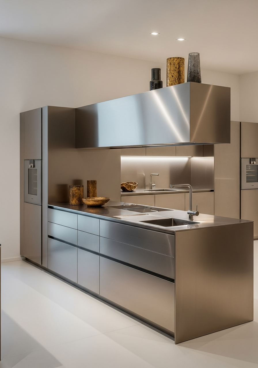 Fadior Milan Design Week Steel Pavilion — kitchen display vignette