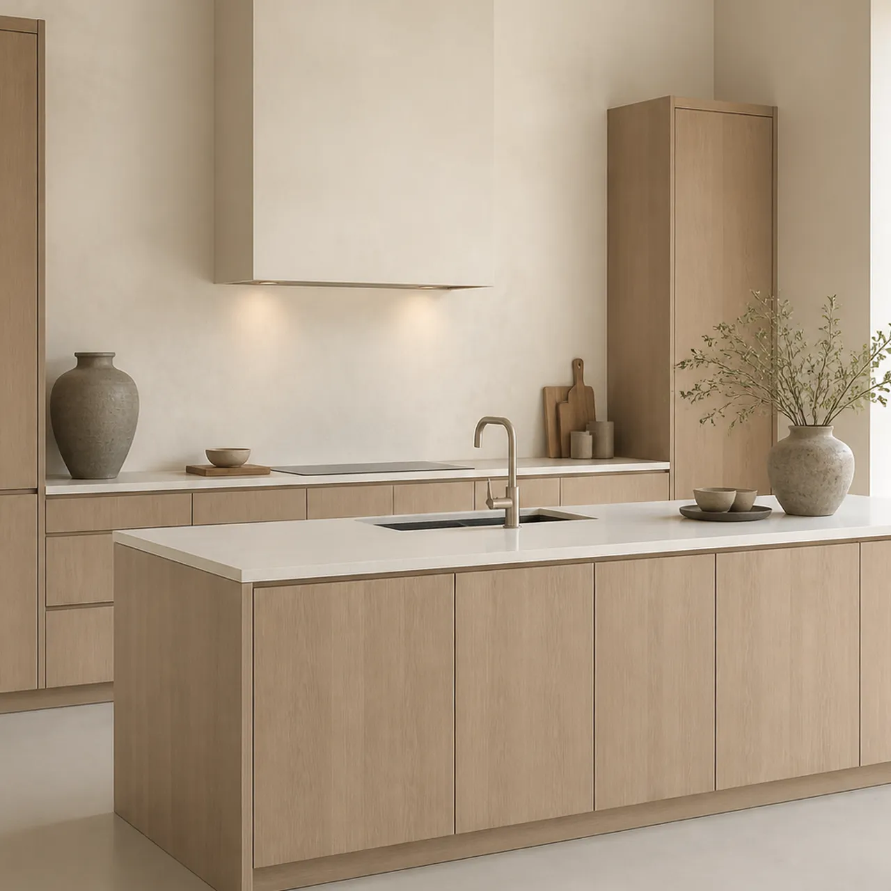 Fadior Terrena Kitchen Suite with Waterpoint Alignment Gallery — 304 stainless steel kitchen system, front view