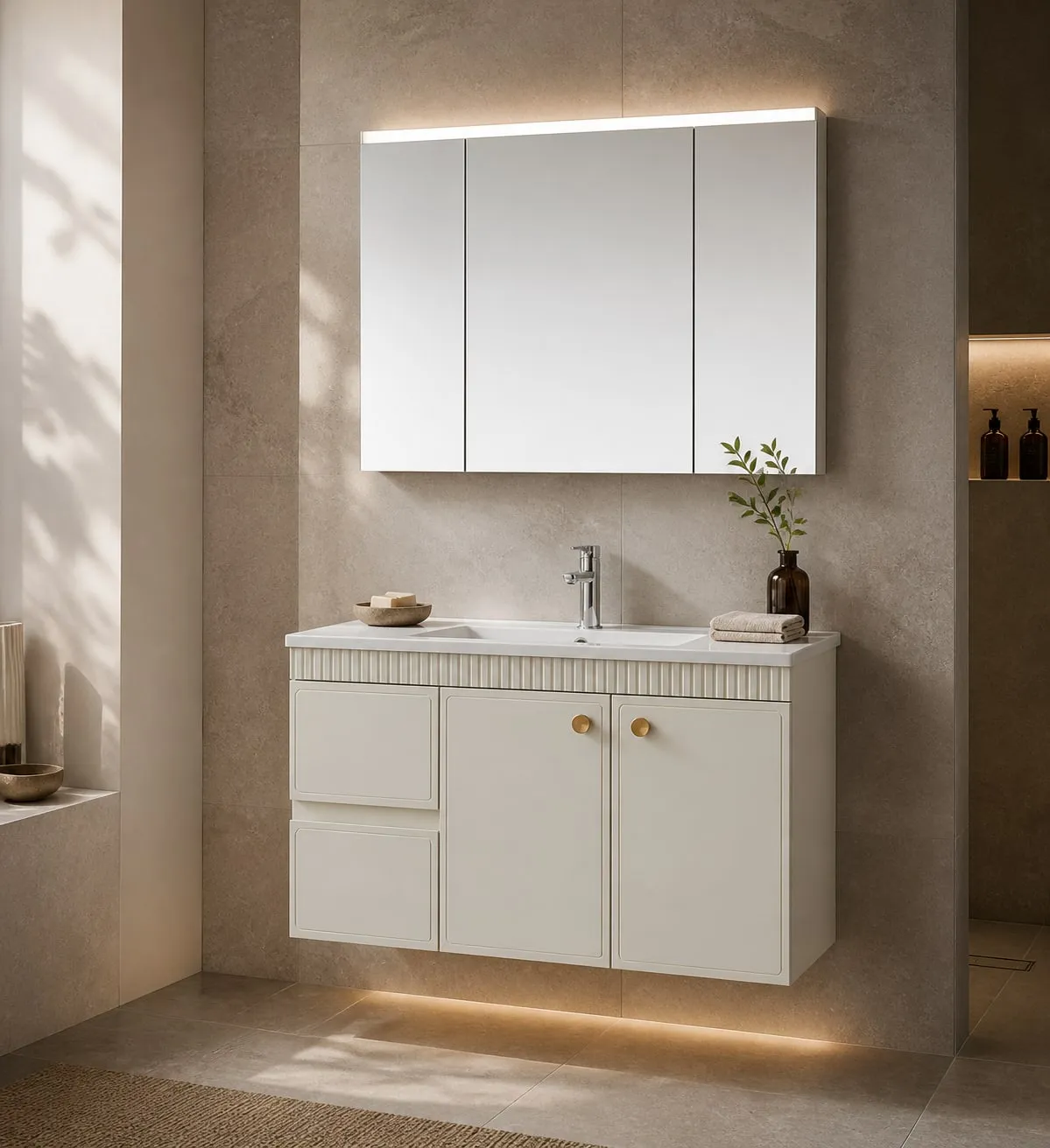 Eco-Board Mirror-Cabinet Vanity 1000×485×500 mm