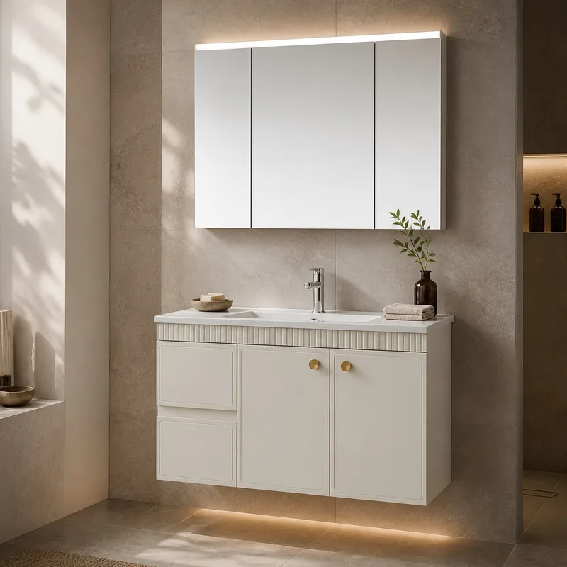 Eco-Board Mirror-Cabinet Vanity 1000×485×500 mm