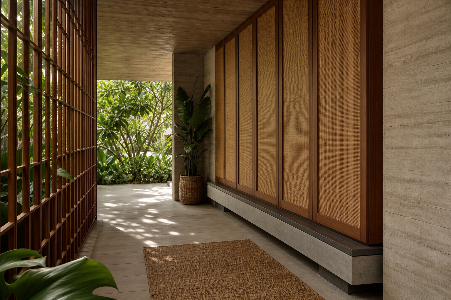Fadior Resonance Wardrobe Suite with Slate Shoe Bridge — interior room context showing cabinet integration