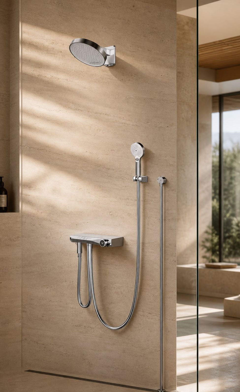 Shower Faucet System styled in a FADIOR HOME interior setting