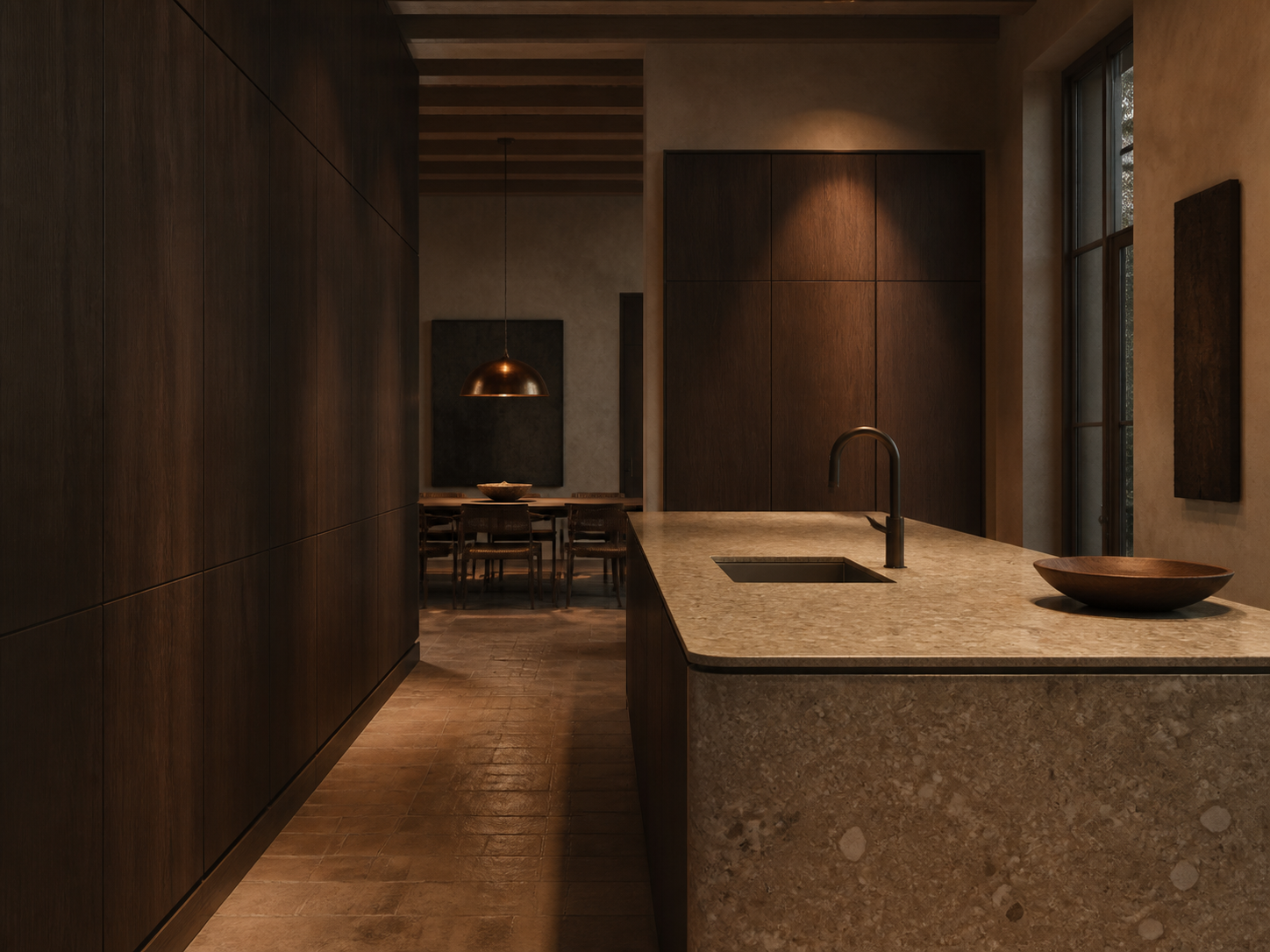 Fadior Continuum Kitchen with Threshold Plane Assembly — interior room context showing cabinet integration