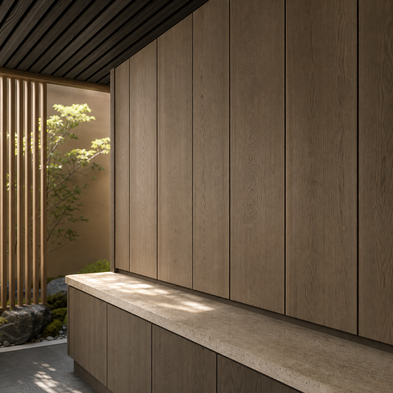 Fadior Aurora Balcony Suite with Flexible Panel Balcony Wall — close-up of stainless steel finish and hardware detail