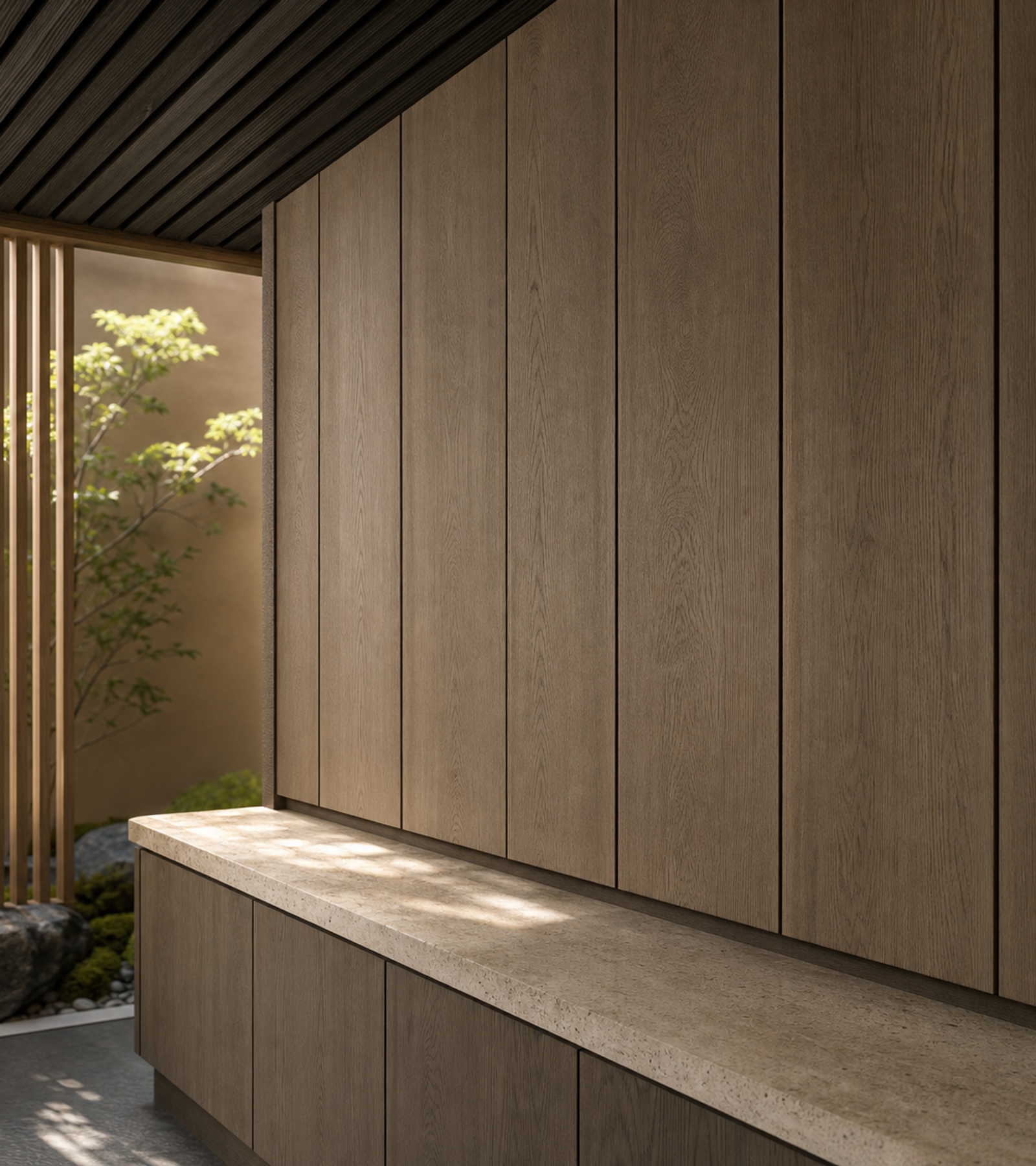 Fadior Aurora Balcony Suite with Flexible Panel Balcony Wall — close-up of stainless steel finish and hardware detail