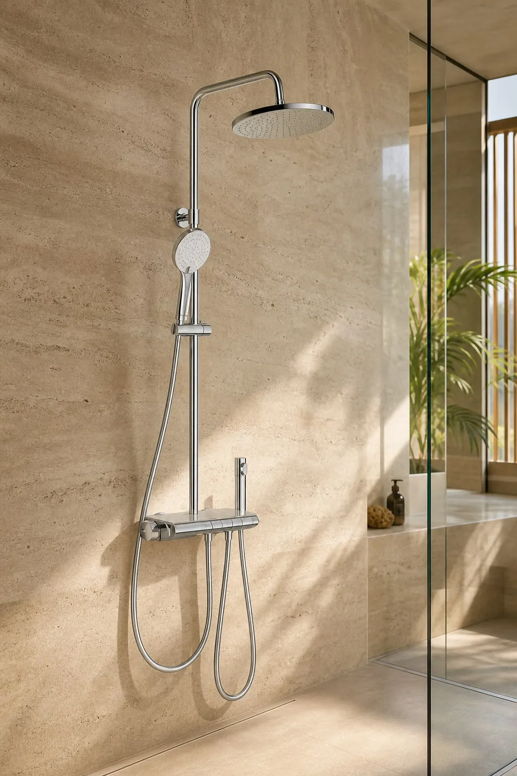 Four-Function Thermostatic 300 mm Shower System — HJ-032