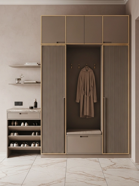Fadior Loggia Entryway Suite — 304 stainless steel entryway system, front view